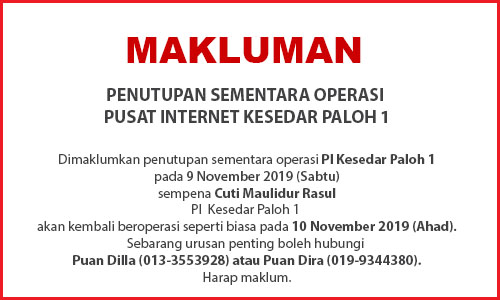 NOTIS PENUTUPAN PI 9nov2019