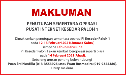 NOTIS PENUTUPAN PI tahun baru cina